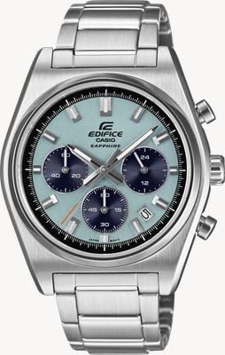 Casio EDIFICE Motorsports Chronograph (40mm) Sky Blue Dial / Stainless Steel Bracelet EFB-730D-2BVUEF