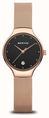 Bering Classic Black Ladies Analog Business Quartz 13326-362