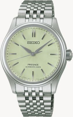 Seiko Presage Classic Series Automatic (38mm) 'Wakatake Iro' Green Dial / Stainless Steel Bracelet Watch HCC002J1