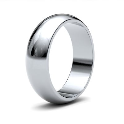 James Moore Wedding Rings | Platinum | 6mm | Medium | D-Shape | AG_6GMD-PT