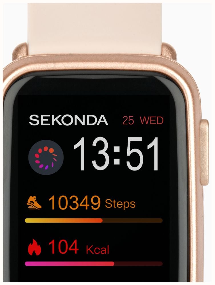 Sekonda Track Smartwatch (26mm) Digital Display / Beige Silicone Strap 30170 - alternate view 2