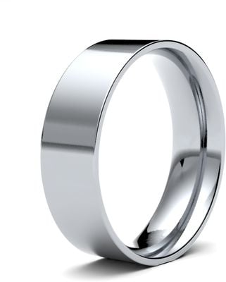 James Moore Wedding Ring  | Palladium 500 | 6mm | Light | Size Flat Court | AG_6GLE-PD5 AG_6GLE-PD5