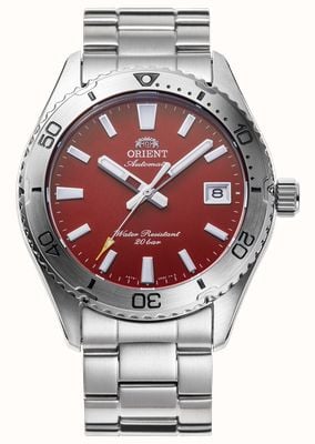 Orient Mako 40 Automatic (40mm) Red Dial / Stainless Steel Bracelet RA-AC0Q09R30B