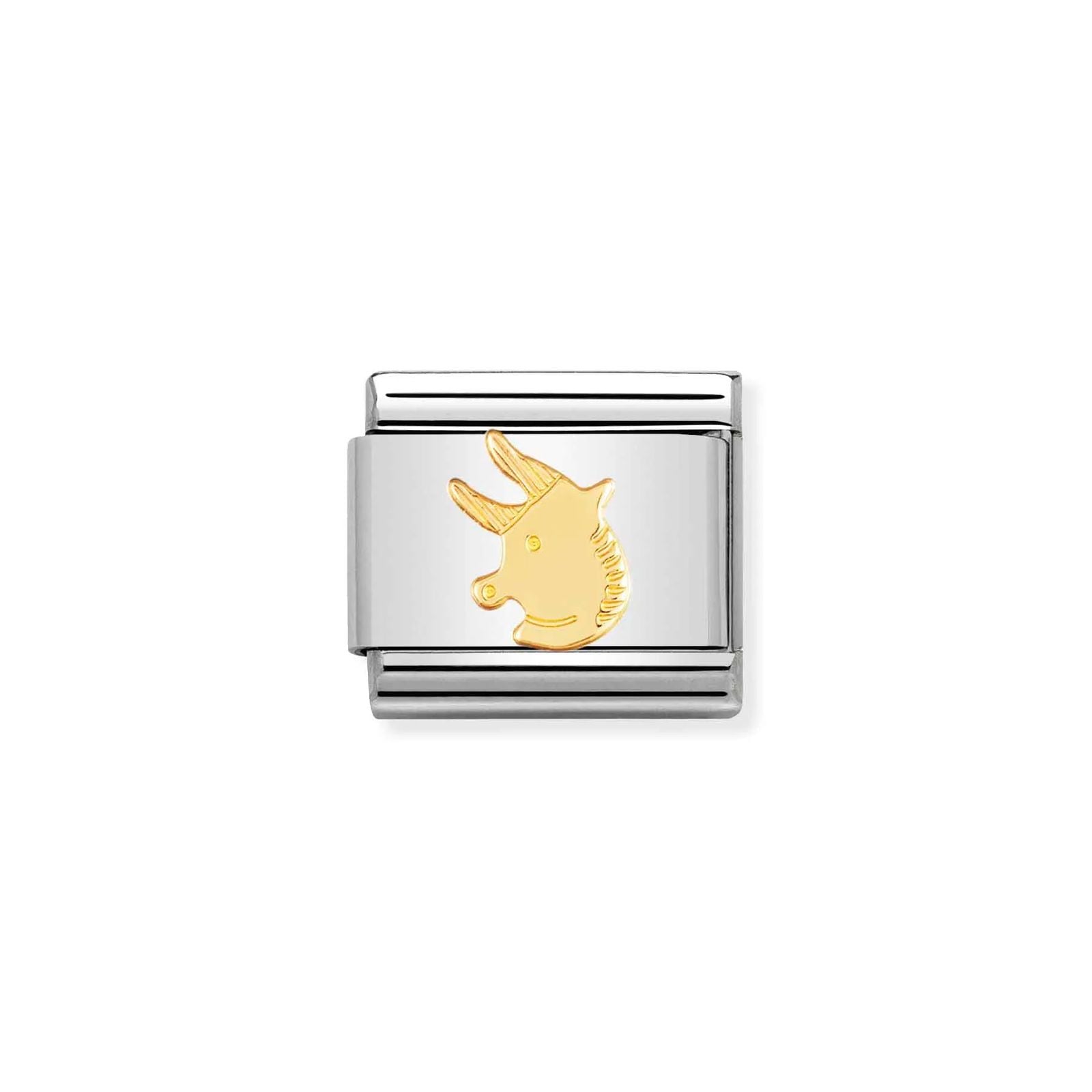 Nomination 030104/02 Classic Taurus 18ct Gold & Steel Charm Jewellery