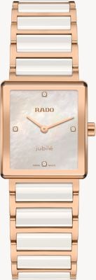 RADO Integral Diamonds Quartz (23mm) White Mother-of-Pearl Dial / White High-Tech Ceramic & PVD Bracelet R20251902