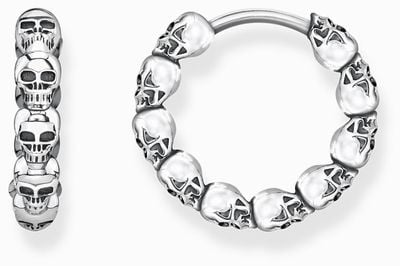 Thomas Sabo Hoop Earrings | Skulls | Sterling Silver CR619-637-21