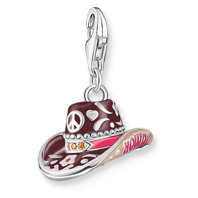 Thomas Sabo 2216-041-7 Silver Charm Pendant Cowboy Hat Jewellery