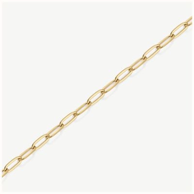 D.LOUISE Gold Tone stylish Paperclip Bracelet GB-009