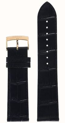 Tissot Men's Blue Leather Strap Only rose gold buckle T600040846