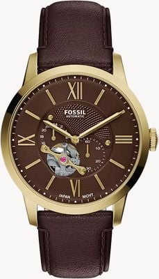 Fossil Townsman 44 mm Automatic Brown Leather ME3286