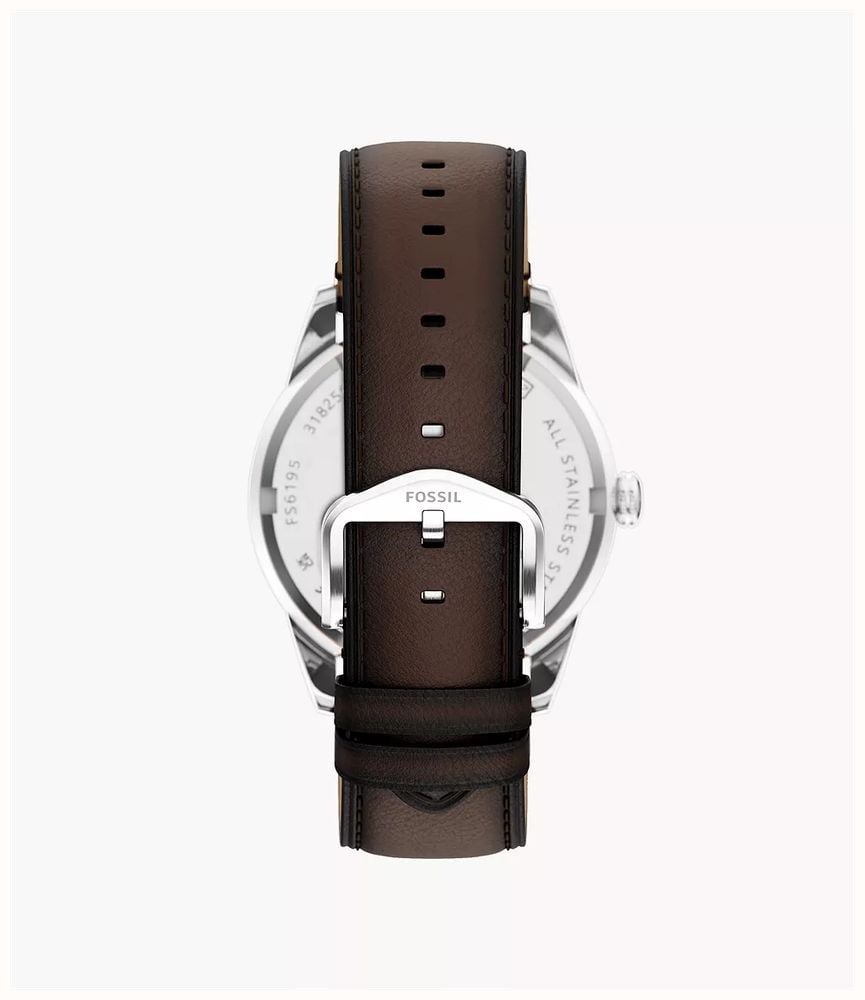 Fossil Pearson 42 mm Multifunction Brown Leather FS6195 - alternate view 2