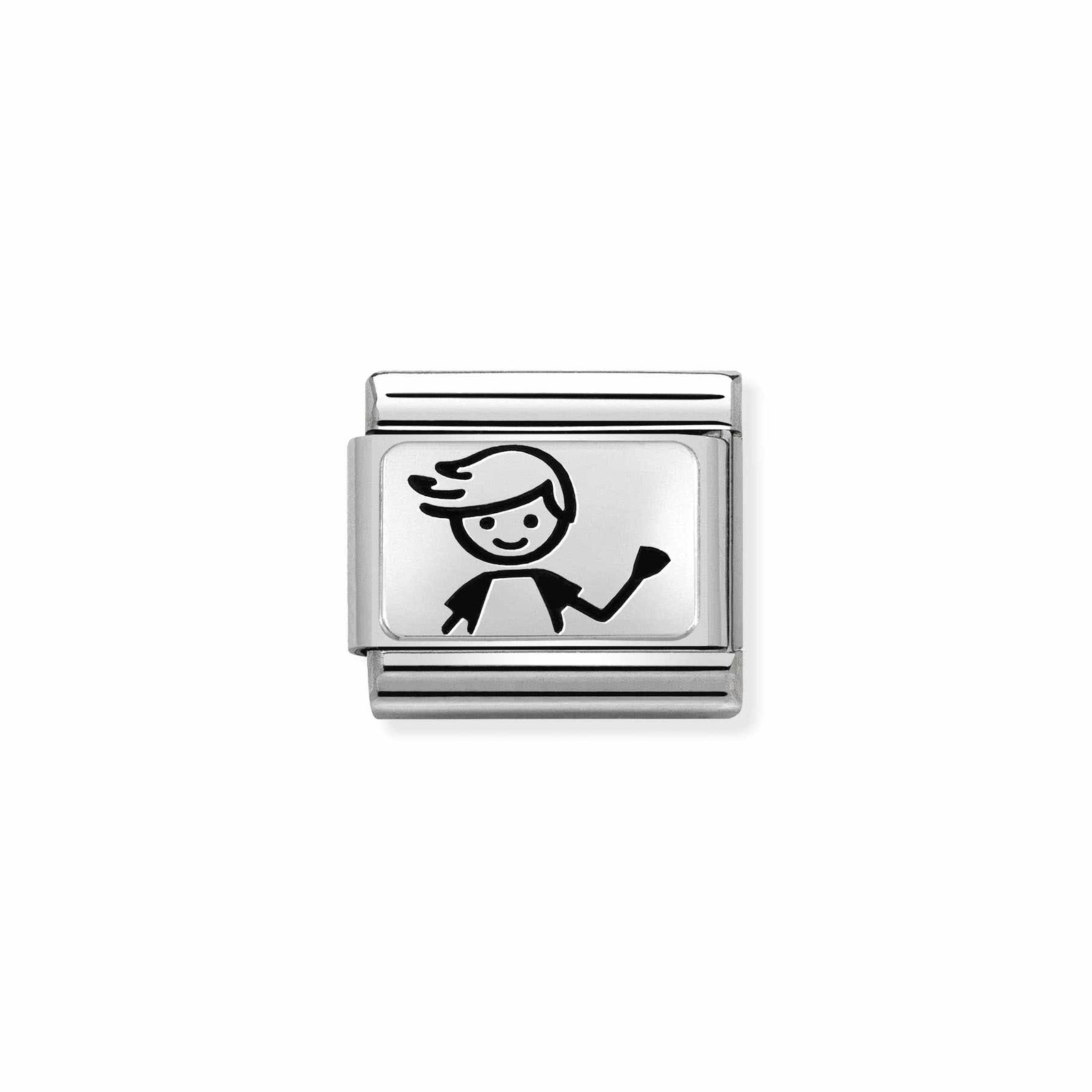 Nomination 330109/48 Composable Classic OXYDISED PLATES 2 In Jewellery