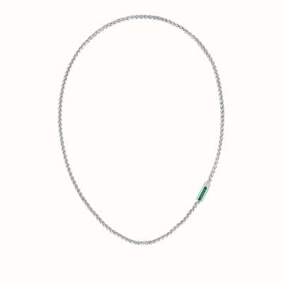 Lacoste STENCIL mens stainless steel chain link necklace 2040340