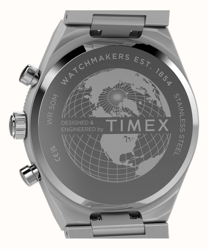 Timex Q Timex Continental Chronograph 36mm Stainless Steel Bracelet TW2Y93200 - alternate view 4