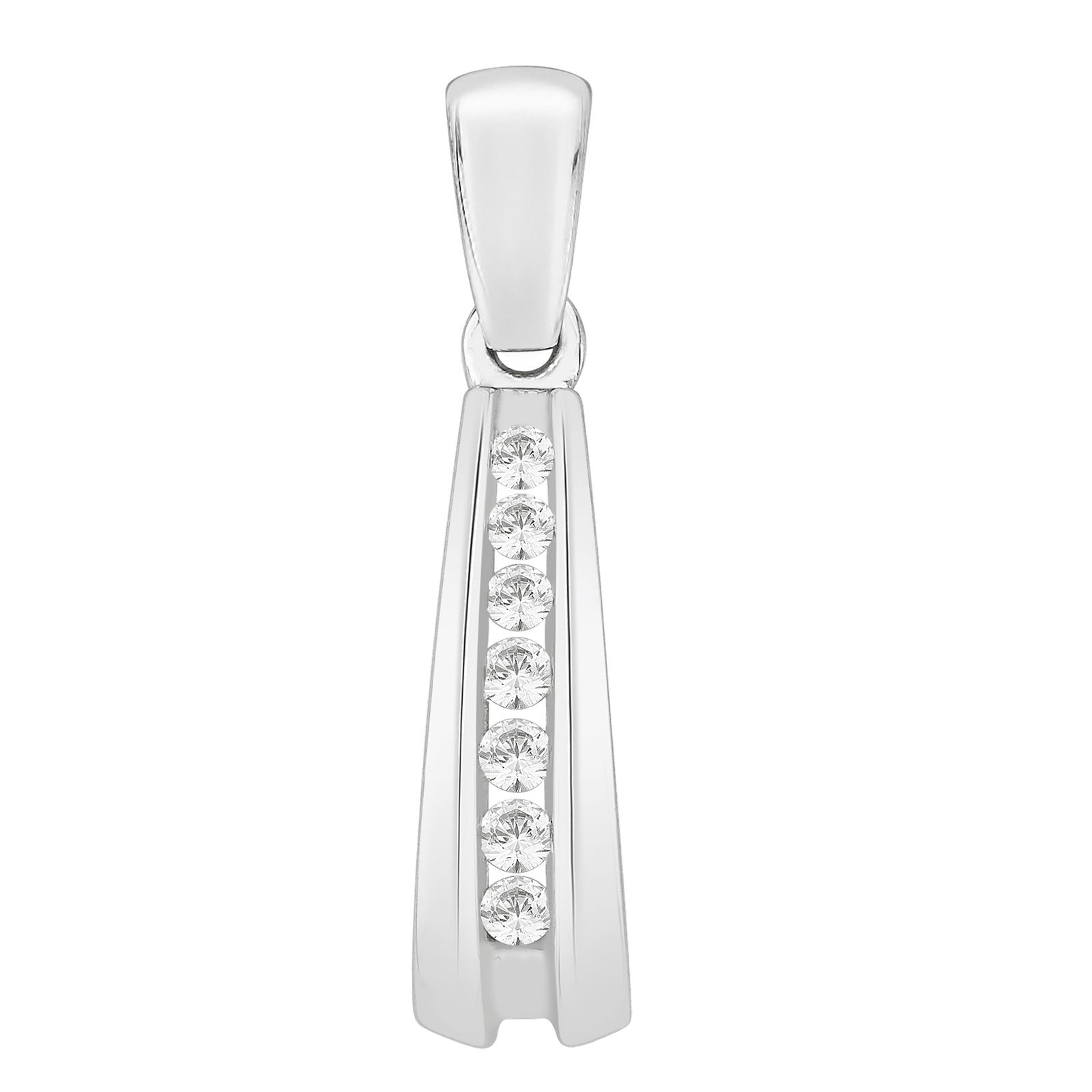 Image of Perfection Crystals P3077-SK Channel Set Line Pendant (0. Jewellery