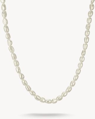 Thomas Sabo Pearl Beaded necklace With Recycled Sterling Silver KE2383-082-14-L45V