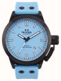 TW Steel Canteen Automatic (45mm) Light Blue Dial / Light Blue Silicone Strap Watch CS128
