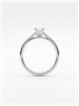 0.25ct Princess Natural Diamond Platinum Solitaire Ring ENG22071 - alternate view 3