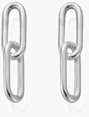 ChloBo Medium Two Link Sterling Silver Earrings CC-S-ER-4-S1