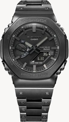 Casio Men's G-Shock Bluetooth Full Metal Black Solar Power Watch With Bracelet GM-B2100BD-1AER