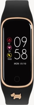 Radley Series 08 Activity Tracker | Black Rubber Strap w/ Rose Gold-toned detailing RYS08-2084