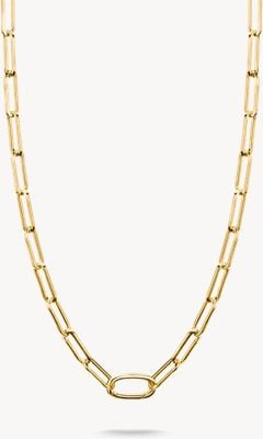 Thomas Sabo Charm Necklace Paperclip With Connect Link Gold-plated C1207-413-39-L50