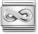 Nomination Classic Infinity Oxidised Sterling Silver & Steel Charm 330101/21