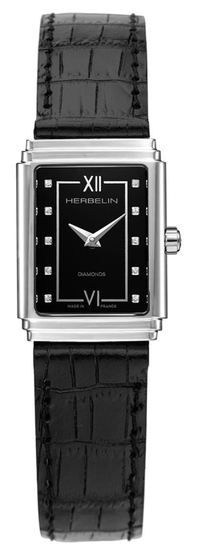 Herbelin 17577AP84 Women's Art DÃ©co 1925 (22mm) Black Watch