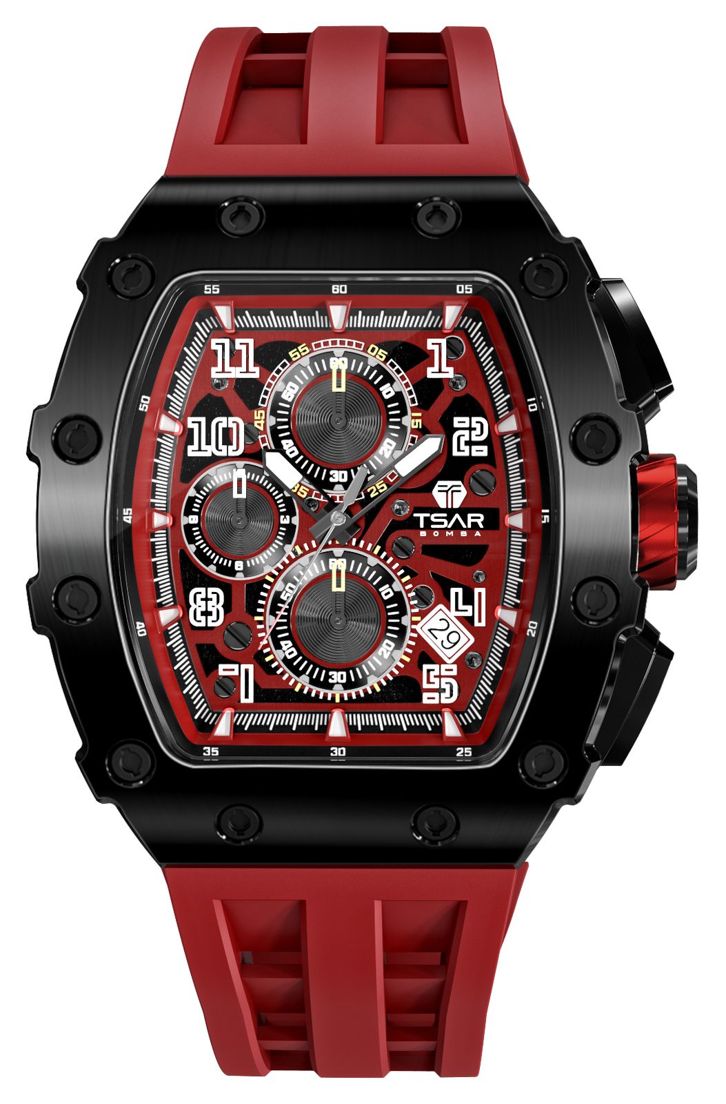 TSAR BOMBA TB8204Q-09 Elemental Series Quartz Calendar (43. Watch