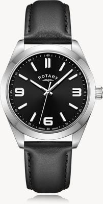 Rotary Men's Sport (40mm) Black Dial / Black Leather Strap GS05770/04