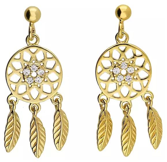 CME Leicester Limited H2955/Y Silver Gold Plated Cz Jewellery