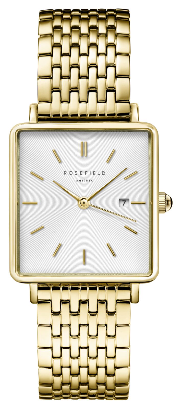 Rosefield BMWMG-X240 Boxy - Gift Set (26mm) White Dial / Watch