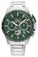 Tommy Hilfiger Bank Stainless Steel Green Dial Watch 1792293