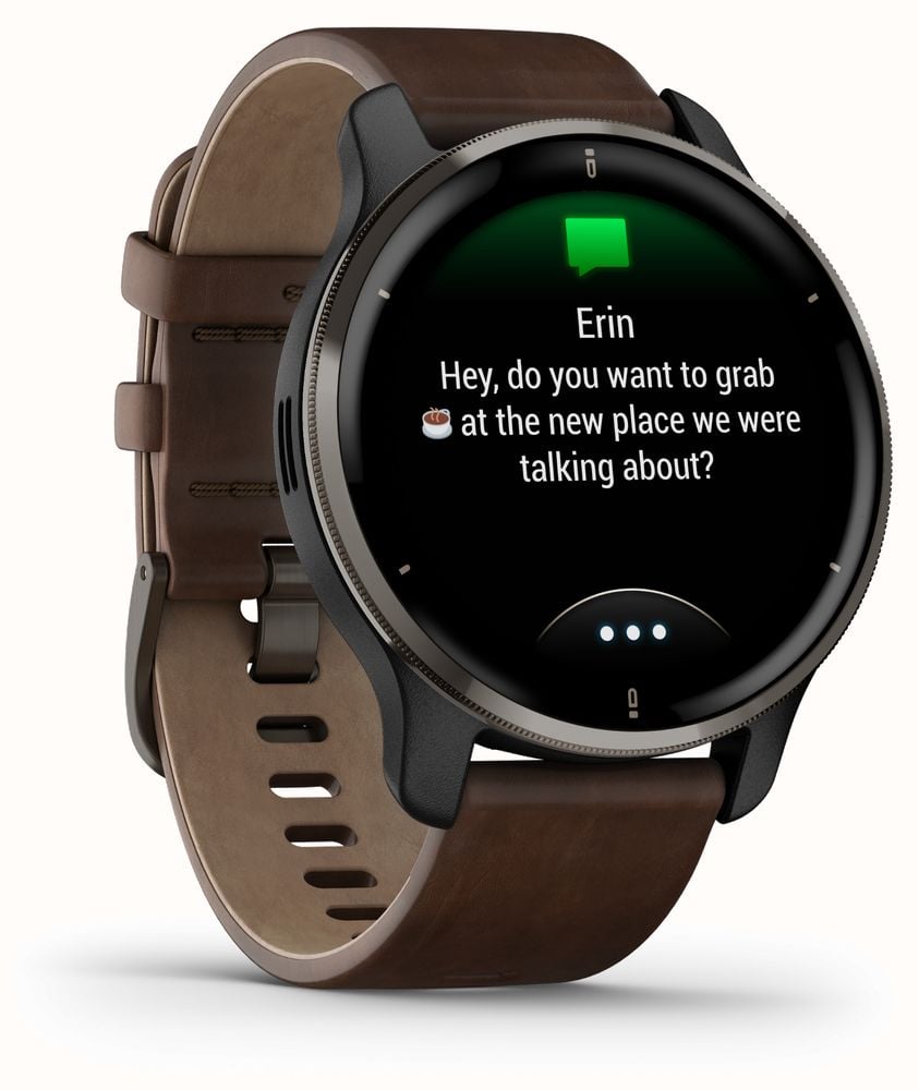 Garmin Venu 2 Plus | 43mm Slate Stainless Steel Bezel | Slate Case ...