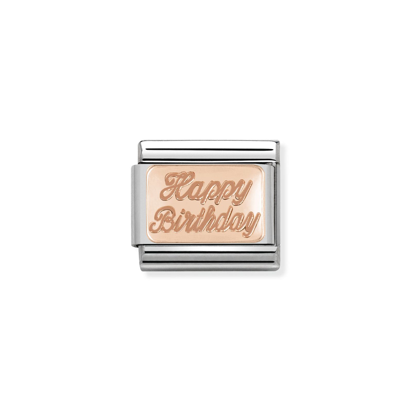 Nomination 430101/29 Classic Happy Birthday 9ct Rose Gold & Jewellery