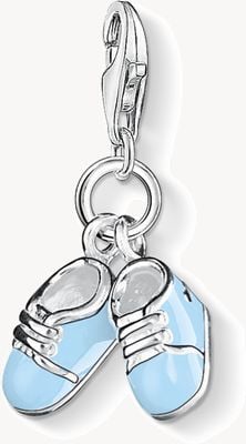 Thomas Sabo Bootee Charm Blue 925 Sterling Silver Cold Enamel 0822-007-1