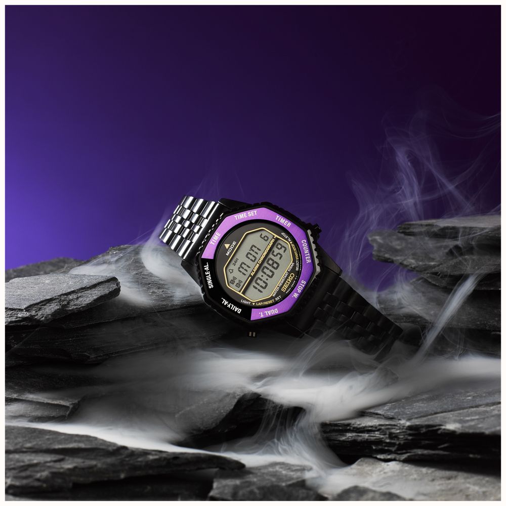 Seiko Digital Quartz Multifunction 'Rotocall' 145th Anniversary Limited Edition in Edo Purple HFL001P1 - alternate view 4