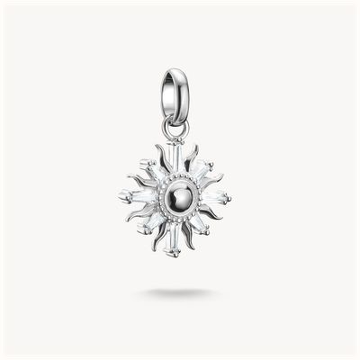 Thomas Sabo Charm Pendant Sun with Stones Connect Silver CC1246-051-14