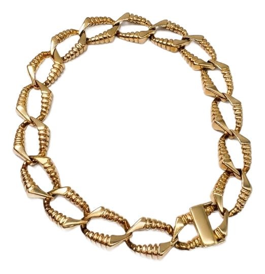 Pre-owned J67686 9ct Yellow Gold Chain Bracelet Jewellery