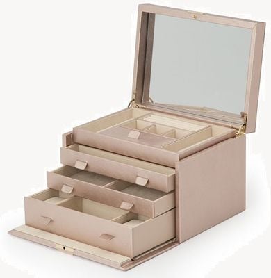WOLF Palermo Rose Gold Large Jewellery Box 213016