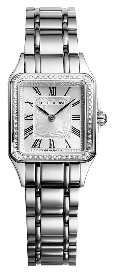 Herbelin 17457B62Y01 Luna Diamond Quartz (24mm) Silver Watch