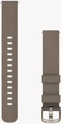 Garmin Lily 2 Bands (14 mm) Coffee Nylon Cream Gold Hardware 010-13302-10