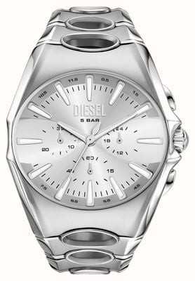 Diesel D-Curve Chronograph (49mm) Silver Dial / Stainless Steel Bracelet DZ4694