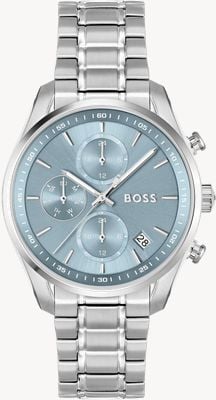 BOSS Women's Grand Tour (38mm) Light Blue Dial / Stainless Steel Bracelet 1502767