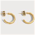 Guess Womens Gold Plated Stainless Steel LES BAGUETTES Earrings UBE06332YG - alternate view 2