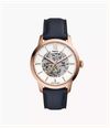 Fossil Townsman 44 mm Automatic Navy Leather ME3293