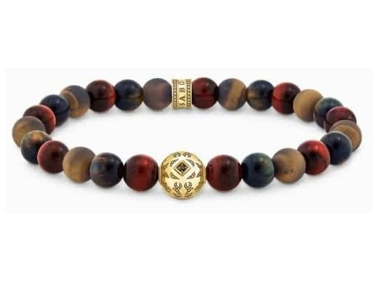 Thomas Sabo A2145-324-2-L19 Gold-plated Beads Bracelet With Jewellery