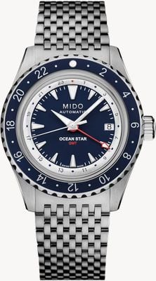 MIDO Ocean Star GMT Automatic Special Edition (40.5mm) Blue Dial / Stainless Steel Bracelet Watch M0268291804100