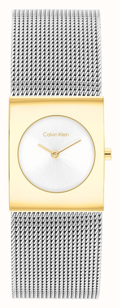 Calvin Klein CK Pulse (21mm) Silver Dial Stainless Steel Mesh