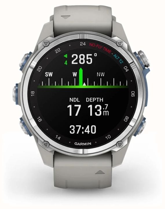 Garmin Descent Mk3 Dive Computer & Smartwatch (43mm) Stainless Steel ...